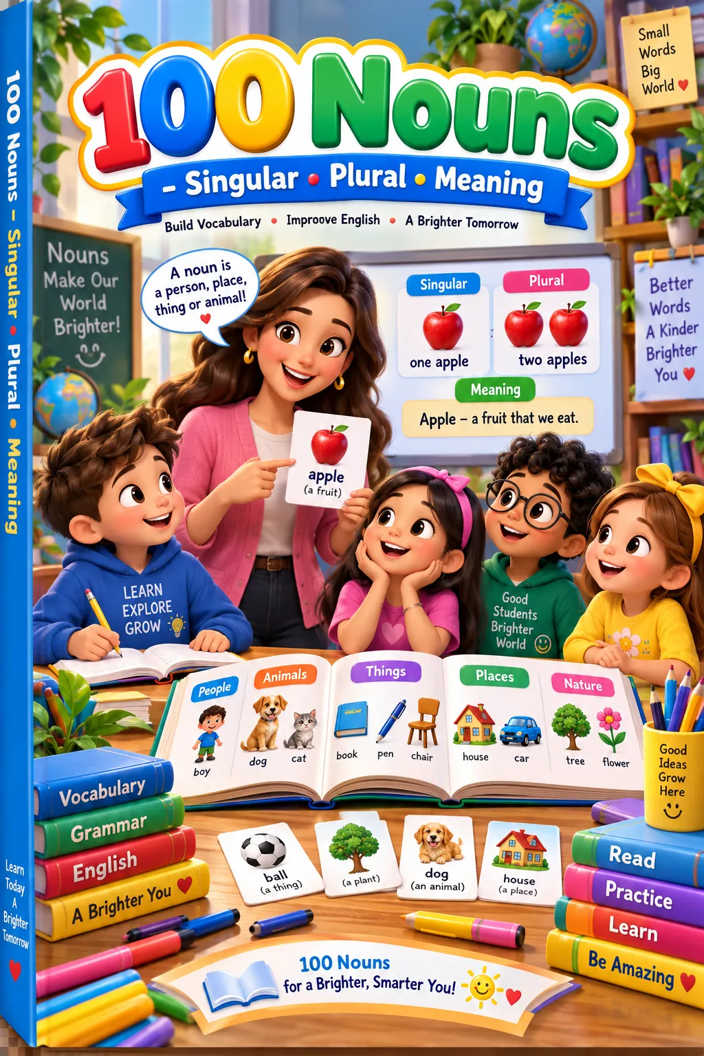 100 Nouns - Singular • Plural • Meaning